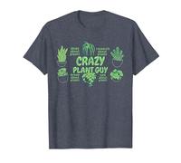 Crazy Plant Guy T-Shirt, Men, Heather Blue, XX-Large