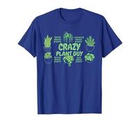 Crazy Plant Guy T-Shirt, Men, Royal Blue, Large