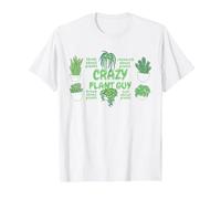 Crazy Plant Guy T-Shirt, Men, White, 6X-Large