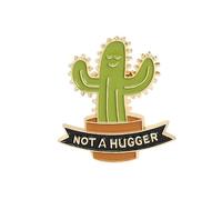 Crazy Plant Lady Badge - Multiple Styles - Cactus Pin Badge - Plant Mom Pin Badge - If I Die Water My Plants - Funny Plant Humor Badges (Water My Plants) (Not a Hugger)