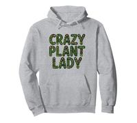 Crazy Plant Lady Botanical Floral Greenery Aesthetic Pullover Hoodie