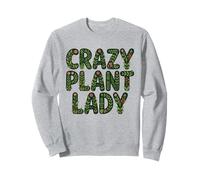 Crazy Plant Lady Botanical Floral Greenery Aesthetic Sweatshirt