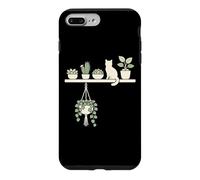 Crazy Plant Lady Cat Mom Succulent Houseplant Lover Case for iPhone 7 Plus/8 Plus