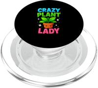Crazy Plant Lady Gardening Funny Gardeners Men Women PopSockets PopGrip for MagSafe