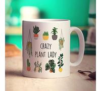 Crazy Plant Lady Mug - Funny Gift for Birthday, Christmas - Present for Mum, Sister, Grandma, Auntie, Best Friend, Friend, Florist, Colleague - 11oz Ceramic Cup