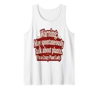 Crazy Plant Lady Quote Typography Humor Plants Tank Top