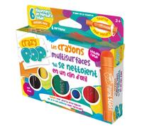 CRAZY POP - Multi-surface pencils that can be wiped clean in a blink of an eye - Quick drying - Does not stain - Easy to grip - Pack of 6