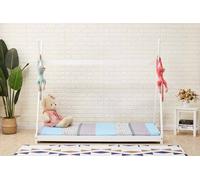Crazy Price Beds Ltd Kids Wooden Tent Bed in White | Size: Single Crazy Price Beds Ltd White Single