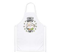 Crazy Rabbit Lady Stars Chefs Apron