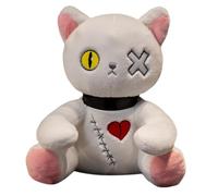 Crazy Rabbit Plush - 9.84in flufiy Bunny Toy, Soft Cuddly Toy, Lovely Bunny Plush | Creepy Goth Horror plushes, Cute Easter Pillow Gift, For Halloween Party Decoration Children Bedroom Display