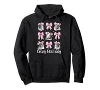 Crazy Rat Lady Rat Girl Rat Mom Mouse Coquette Bow Pullover Hoodie