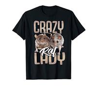 Crazy Rat Lady Rat Mom Mouse Cute Pet Rodent Owner Lover T-Shirt