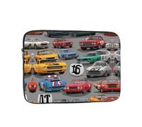 Crazy Retro Cars Printed Laptop Protective Case Portable Laptop Bag Suitable for Everyday Use 13 inch