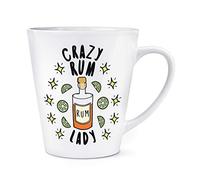 Crazy Rum Lady Stars 12oz Latte Mug Cup