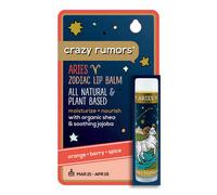 Crazy Rumors Aries (Fire Blend) Zodiac Soothing Lip Balm Stick for Dry Lips, 100% Natural and Vegan 4g