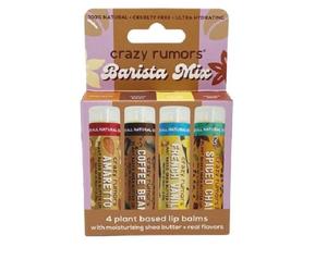 Crazy Rumors Barista Mix Lip Balms - Pack of 4 (17g each)