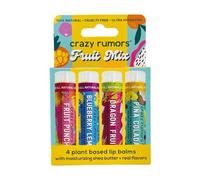Crazy Rumors Fruit Mix - 4 Pack (Fruit Punch, Blueberry Lemon, Dragon Fruit, Piña Colada) In Clear Clear One Size