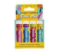 Fruit Mix - 4 pack (Fruit Punch, Blueberry Lemon, Dragon Fruit, Piña Colada) Crazy Rumors Clear One Size