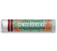 Crazy Rumors Gingerbread Shea Butter Soothing Lip Balm Stick for Dry Lips, 100% Natural and Vegan 4g