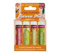 Crazy Rumors set, Harvest Mix (Cranberry Orange, Apple Cake, Pumpkin Spice, Pistachio), natural, soothing lip balm sticks