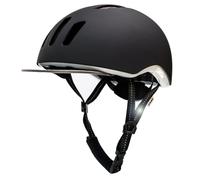 Crazy Safety Black Metro cycle helmet | Trekking, city & mountain bike helmets | Bicycle helmet for bicycles, city bikes and e-bikes | Bicycle helmet women men | adjustable and with removable cover
