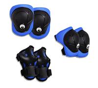 Crazy Safety Blue Protectors for Children | Protector set for skateboards, scooters, skating, inline skates | Knee pads | Wrist guards | Elbow pads | Protective equipment | Protector Set Children