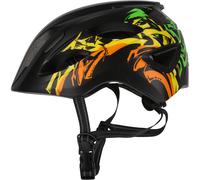 Crazy Safety Cool Grafitti, bike helmet, junior, black/orange 55-58cm
