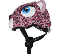 Crazy Safety Leopard, bike helmet, junior, pink 49-55cm