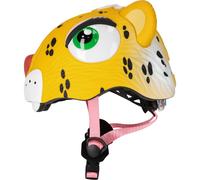 Crazy Safety Leopard, bike helmet, junior, yellow 49-55cm