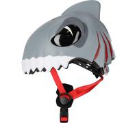 Crazy Safety Shark, bike helmet, junior, grey 49-55cm