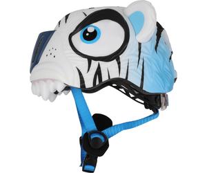 Crazy Safety Tiger, bike helmet, junior, white 49-55cm