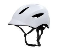 Crazy Safety White Aero Bike Helmet | Kids bike helmet for bicycles, skateboards, skates and BMX bikes Bicycle helmet women men | M 54-58 cm and L 58-61 cm | Bicycle helmet with reflective straps