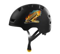 Crazy SafetyRampageBlack SkateboardHelmet for bicycles, skateboards, inline skates and BMX bikes | Bike helmet for men women and children | L (57-61cm) Adjustable skater & bike helmet