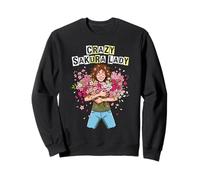 Crazy Sakura Lady Spring Flower Lover Sweatshirt