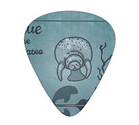 Crazy Save Manatee 12 Pack Guitar Picks Guitar Plectrums for Electric Acoustic Bass Guitarï¼ˆSpec 0.46 0.71 0.96mmï¼‰