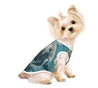 Crazy Save Manatee Print Dog Shirt Summer Lightweight Pet T Shirts Soft Breathable Stretchy Cats Dogs Tee Shirt