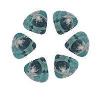 Crazy Save Manatee print Guitar Picks 12PCS Mixed Gauges(0.46/0.71/0.96mm) with Case, for Guitar/Ukulele