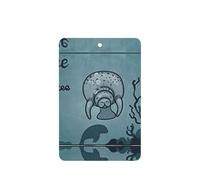 Crazy Save Manatee Printing 10 Pcs Car Air Freshener Fragrant Sheets,Car Hanging Accessories With Strings For Decor