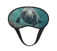 Crazy Save Manatee Sleep Mask 100% Light Blocking Eye Mask for Sleeping, Sleep Mask for Unisex for Travel/Nap