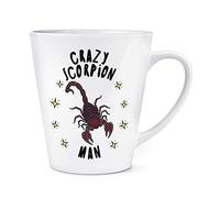 Crazy Scorpion Man Stars 12oz Latte Mug Cup