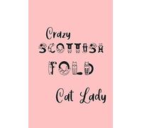 Crazy Scottish Fold Cat Lady: Scottish Fold Cat Gifts for Women - Undated Daily Planner - Featuring Cute Cat Letters on Pink Background