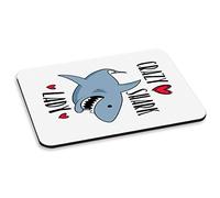 Crazy Shark Lady PC Computer Mouse Mat Pad