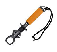 Crazy Shark Portable Stainless Steel Fish Lip Grabber Gripper Grip Tool Fish Holder Tackle EVA Handle 40lbs (Orange)