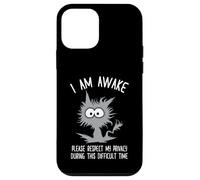 Crazy Shocked Cat I Am Awake Please Respect My Privacy Case for iPhone 12 mini