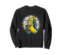 Crazy Smoking Banana for Cigars and Bananas Lovers Sweatshirt