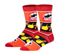 Crazy Socks - Candy & Snack Favorites Novelty Crew Socks - Medium & Large - Chocolate Treat Gift Socks, Pringles Chips, Large