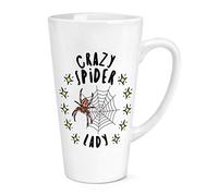 Crazy Spider Lady Stars 17oz Large Latte Mug Cup