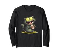 Crazy Sport Cat Costume for Football Lovers Long Sleeve T-Shirt