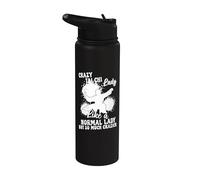 Crazy Tai Chi Lady Like a Normal Lady but so Much Crazier Stainless Steel Insulated Water Bottle