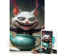 Crazy Tea Party 1000 Pieces Jigsaws Adults Puzzles Gifts Brain Exercise Color Fast Pattern Build (38x52cm)